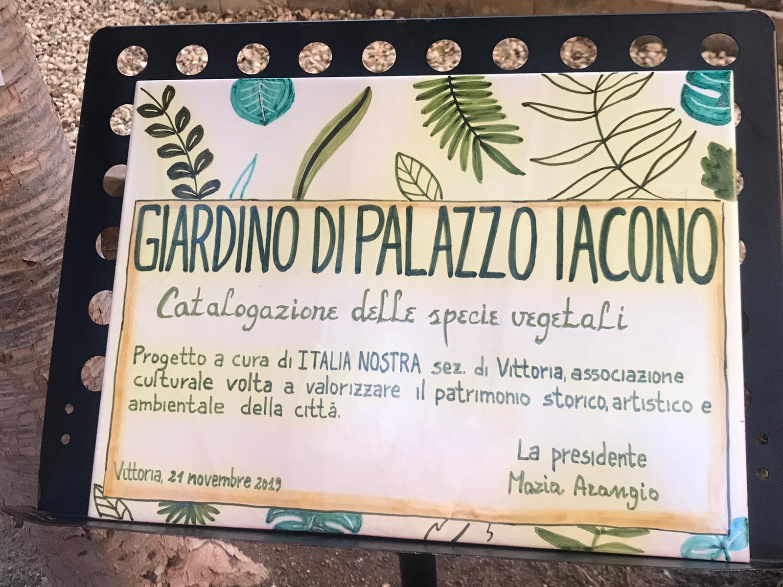 ﻿21 Novembre: Alla scoperta delle essenze arboree di Palazzo Iacono