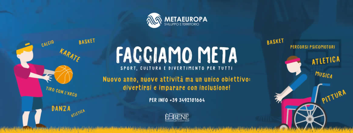 1 Febbraio: Facciamo meta:  sport, cultura e prossimità per tutti