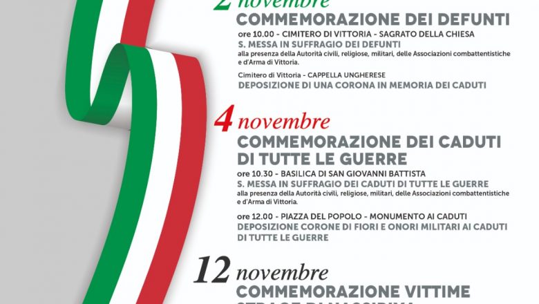 2,4,12 Novembre: il programma delle celebrazioni