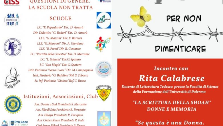 27 Gennaio – Vite di donne, un modo diverso di abitare il mondo: incontro con Rita Calabrese – Webinar