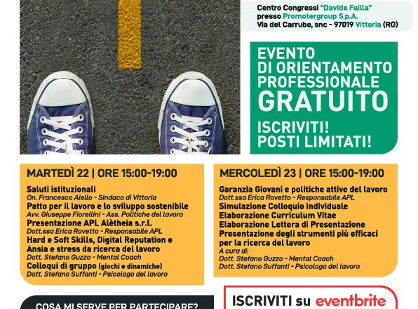 22/23 Marzo – ORIENTARSI – Evento di orientamento professionale gratuito