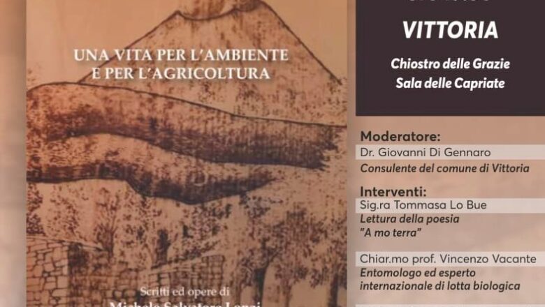 18 Novembre – Presentazione Libro: Una vita per l’Ambiente e Agricoltura