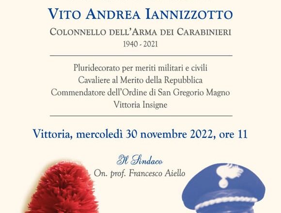 30 Novembre – Intitolazione Viale Vito Andrea Iannizzotto