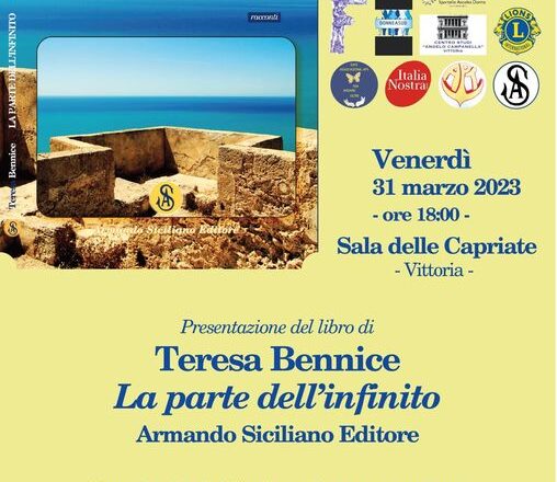 31 Marzo – Presentazione libro di Teresa Bennice