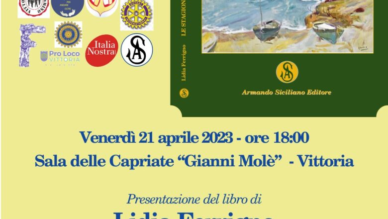 21 Aprile – Presentazione libro: Le stagioni del tempo sospeso di Lidia Ferrigno