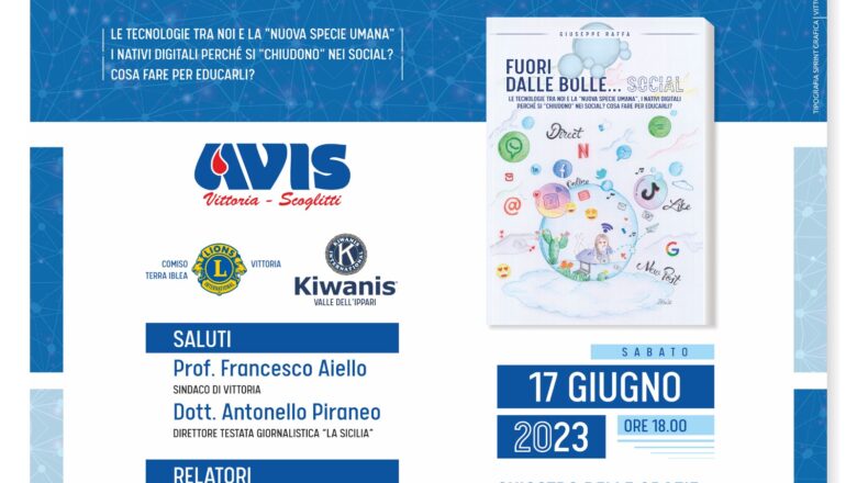 17 Giugno – Fuori dalle bolle… Social – Presentazione libro di Giuseppe Raffa