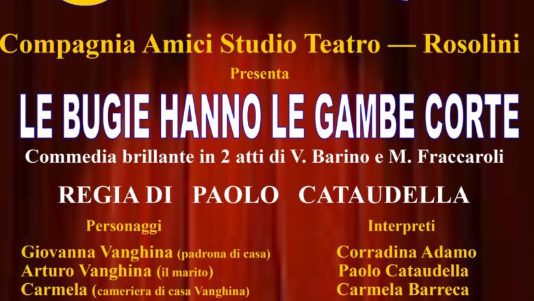 19 Luglio – Scoglitti – Teatro: Le Bugie hanno le gambe corte