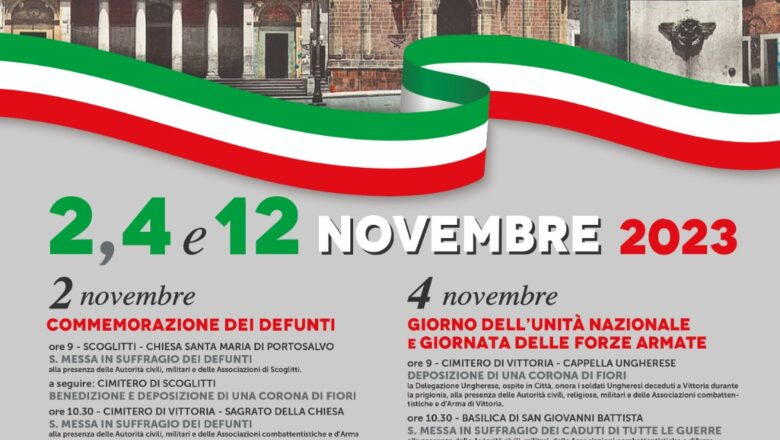 2, 4, 12 Novembre: Programma Commemorazioni