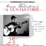 25 Ottobre – Rosa Balistreri: A cuntastorie – Pomeriggio culturale