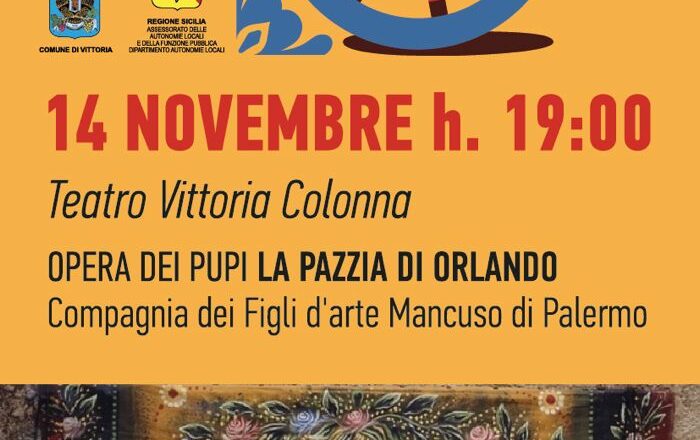 14 Novembre – Opera dei Pupi: la pazzia di Orlando